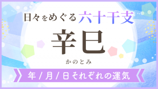 六十干支_辛巳_年月日の運気_アイキャッチ